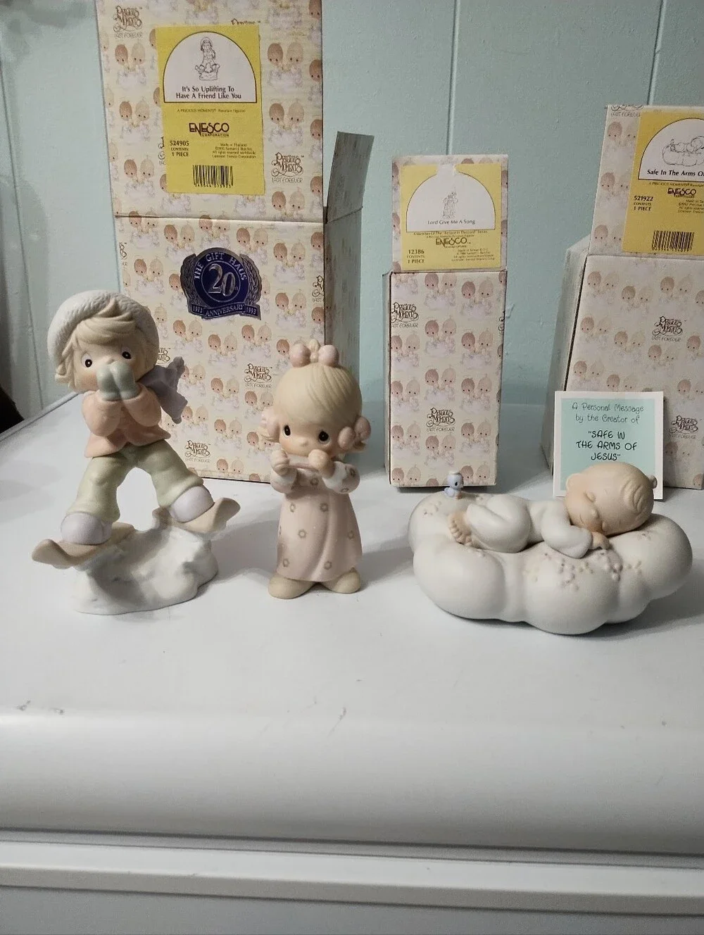Precious Moments Figurines - #524905 & #12386 & 521922  Vintage